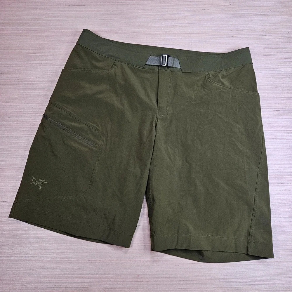 Arc'teryx Lefroy Short Mens 36 Olive Green Hiking Lightweight Technical Outdoor